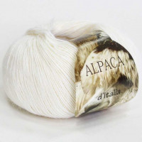 Alpaca d'Italia Цвет 02 белоснежный