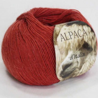 Alpaca d'Italia Цвет 9999 терракотовый красный