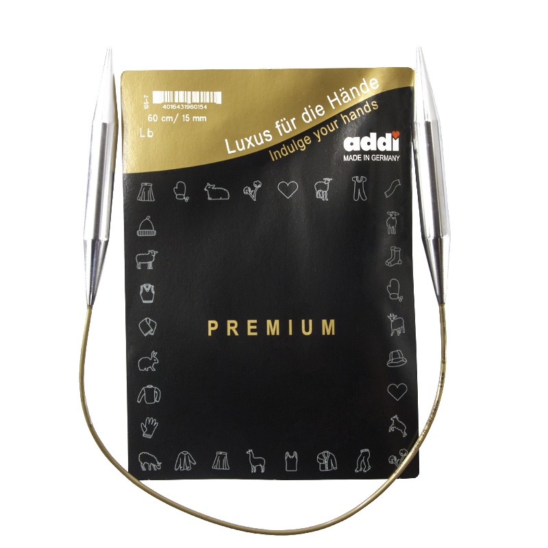 Спицы круговые супергладкие, addiClassic №15, 60 см 105-7/15-60 (арт. 105-7/15-60) Спицы круговые супергладкие, addiClassic №15, 60 см 105-7/15-60 (арт. 105-7/15-60)