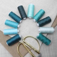 Bestex 629166 Набор ниток 40/2 400ярд.., Бирюзовый микс, 10 шт/набор, Bestex 