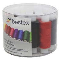 Bestex 7723864 Набор швейных ниток 50/2 200 ярд. "Ассорти", 16 шт. Bestex 7723864 
