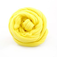 Шерсть тонкая мериносовая 100 г (Троицкая) Цвет 0027 лимон