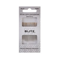 BLITZ HN-32 300В2 Иглы для шитья ручные BLITZ HN-32 300В2 для рукоделия 20 шт. никель 