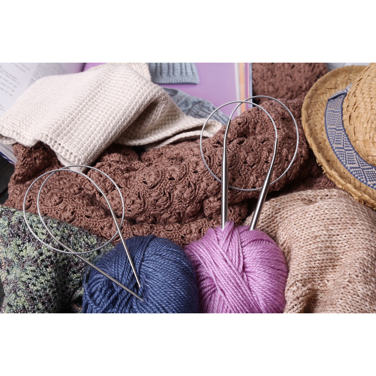 Спицы круговые MKN сталь d 7,0 мм 100 см (арт. MKN) Спицы круговые MKN сталь d 7,0 мм 100 см (арт. MKN)