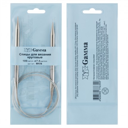 Спицы круговые MKN сталь d 7,0 мм 100 см (арт. MKN)