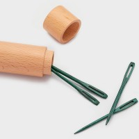 KnitPro  Иглы для пряжи деревянные в контейнере Mindful, 4 шт. в упаковке, 36635 