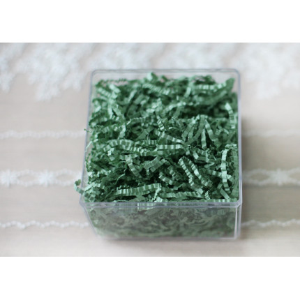Наполнитель бумажный гофрированный зеленый 100г Корея