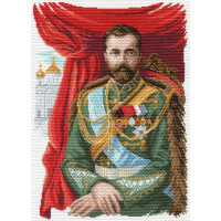 Матренин Посад 1681 Император Николай II. Рисунок на канве 