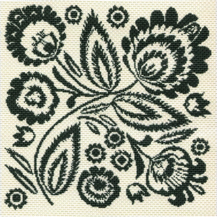 Схема для вышивания 1740 Таинственный Цветок. Рисунок на канве