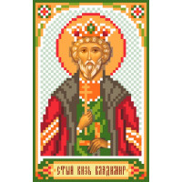 Матренин Посад 3041 Икона Св. князь Владимир. Рисунок на шёлке 