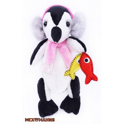 Набор для изготовления игрушки из меха "Пингвин-рыболов" (арт. ММ-021)