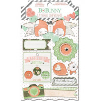 Bo Bunny 15409140 Набор клеевых 3D чипбордов «Pincushion» 