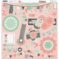 Bo Bunny 15415143 Набор клеевых чипбордов "Pincushion" 