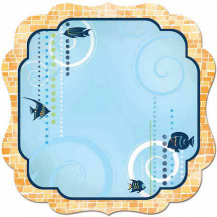 Набор для скрапбукинга (бумага) "Barefoot Aquarium Die Cut" (арт. DCBA206)