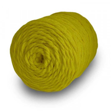 Шнур полиэфирный 5 мм с сердечником (лимонный) 50м (50) (арт. ШПС 5мм л)