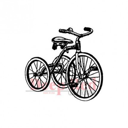 Резиновый штамп "Vintage Tricycle" (арт. 3x404280)