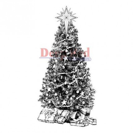 Резиновый штамп "Decorated Christmas Tree" (арт. 3x405103)