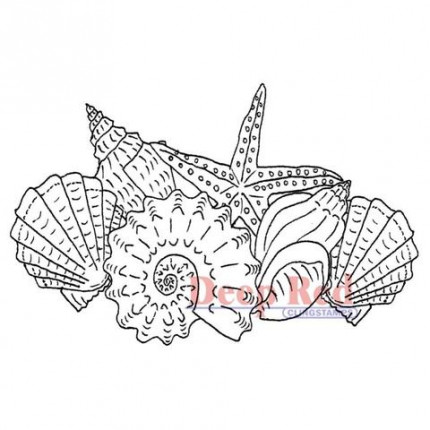 Резиновый штамп "Seashells" (арт. 3x500097)