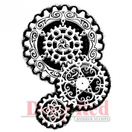 Резиновый штамп "Steampunk Gears" (арт. 3x504244)