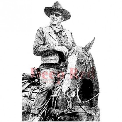 Резиновый штамп "John Wayne" (арт. 3x504461)
