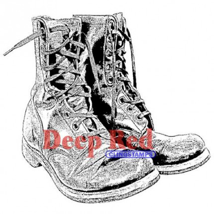 Резиновый штамп "Combat Boots" (арт. 4x504459)