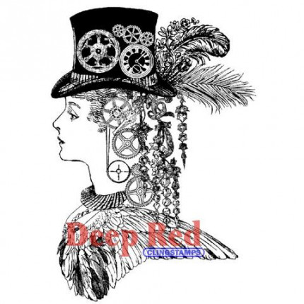 Резиновый штамп "Steampunk Lady" (арт. 4x604290)