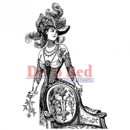 Резиновый штамп "Derby Victorian Girl" (арт. 4x605039)