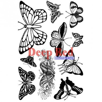 Резиновый штамп "Butterfies" (арт. 5x702001)