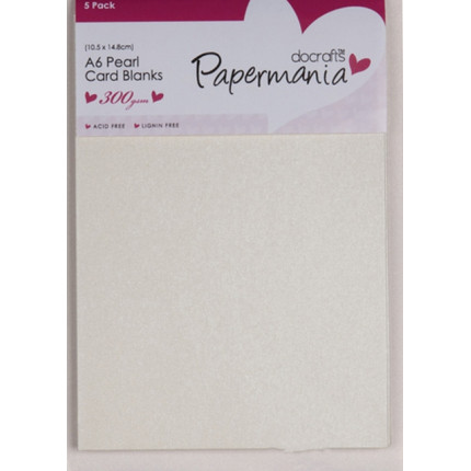 Набор заготовок для открыток "Papermania" (перламутр крем) (арт. PMA150110)