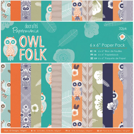 Набор бумаги "Owl Folk" (арт. PMA160193)