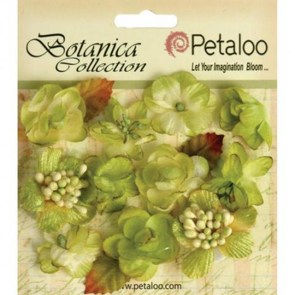 Набор цветов бумажных "Botanica Minis - Pistach" (фисташка) (арт. 1101-108)