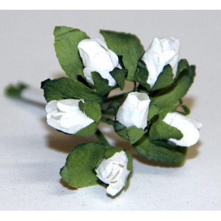 Декоративный букетик "Белые розы"
