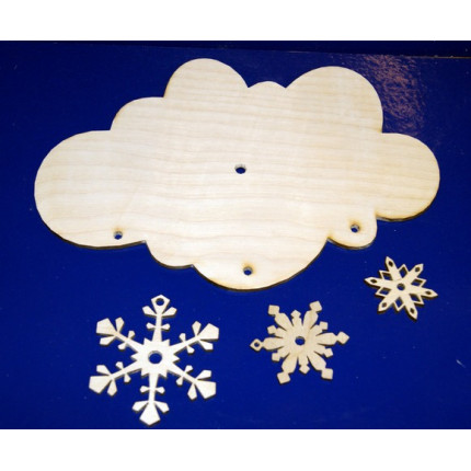 Циферблат Облако со снежинками (арт. 045902)