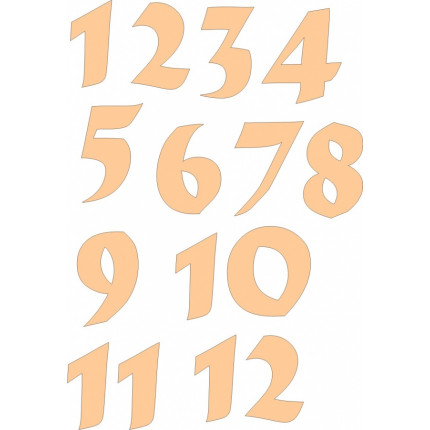 Набор цифр для часов (арт. 045957)