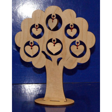 Дерево с сердечками на подставке (арт. 047260)