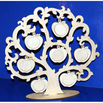 Семейное дерево Яблоня, 7 фоторамок (арт. 050066)
