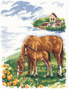Набор для вышивания 1-03 Лошадки