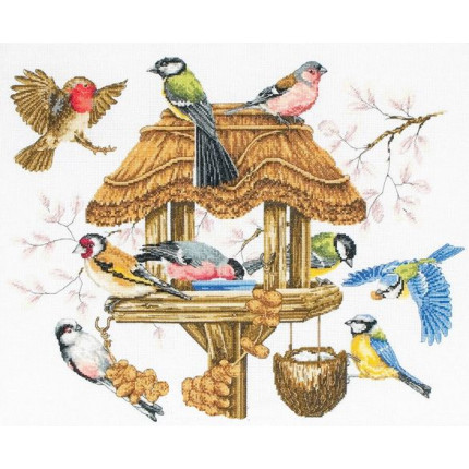 Набор для вышивания APC942 Bird table (Кормушка для птиц)