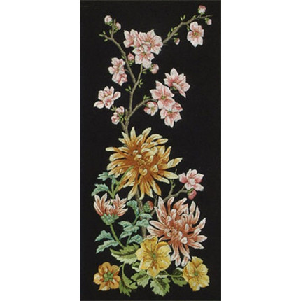 Набор для вышивания APE101 Oriental Chrysanthemum Panel (Восточная панель. Хризантемы)