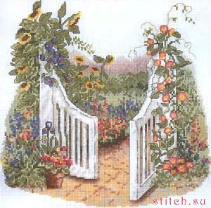 Набор для вышивания CC75390 Garden gate (Садовая калитка)
