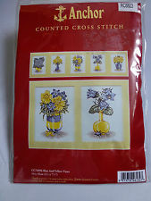 Набор для вышивания CC76096 Blue And Yellow Vases (Голубые и желтые вазы)