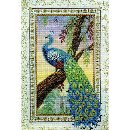 Набор для вышивания CC80455 Renaissance Peacock (Павлин Ренессанса)