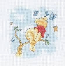 Набор для вышивания DPPT010 Pooh and Butterfly (Винни-Пух и бабочки)