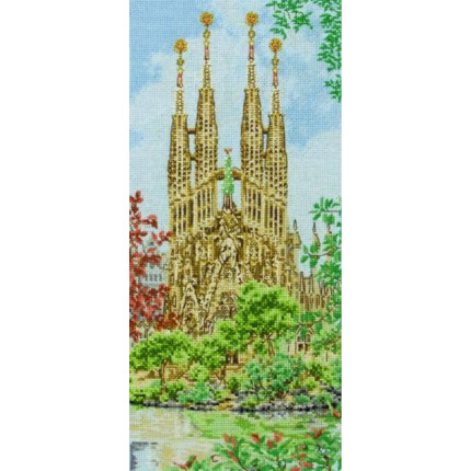 Набор для вышивания PCE0809 Sagrada Familia (Собор Святого Семейства)