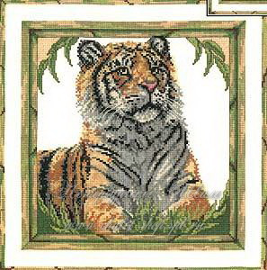 Набор для вышивания 51583 Tiger Pilow/Picture (Тигр)