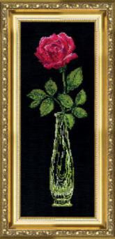 Набор для вышивания 202 Красная роза в вазе