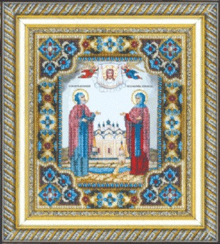 Икона святых благоверных князя Петра и княгини Февронии (арт. Б-1202)