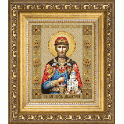 Икона святого блаженного князя Дмитрия (Донского) (арт. КС-076)