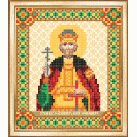 Чаривна Мить СБИ-025 Именная икона св.благоверный великий князь Юрий. Схема для вышивания бисером 