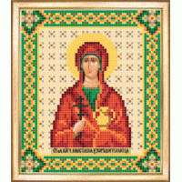 Чаривна Мить СБИ-036 Именная икона св. великомученица Анастасия. Схема для вышивания бисером 